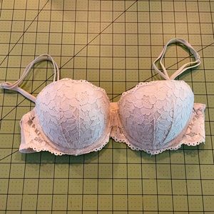 36B white Pink Bra